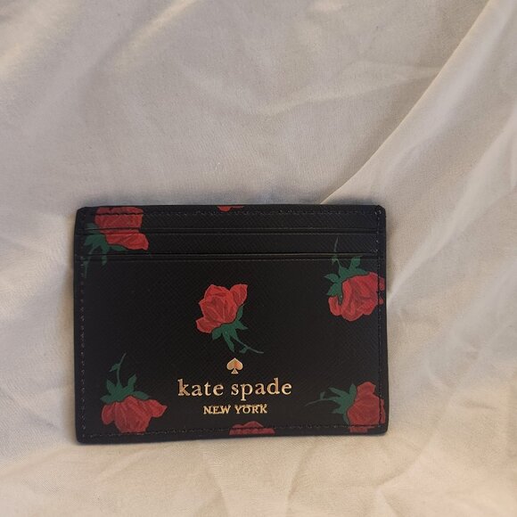 Kate Spade Small Slim Rose Card Holder - Picture 1 of 1